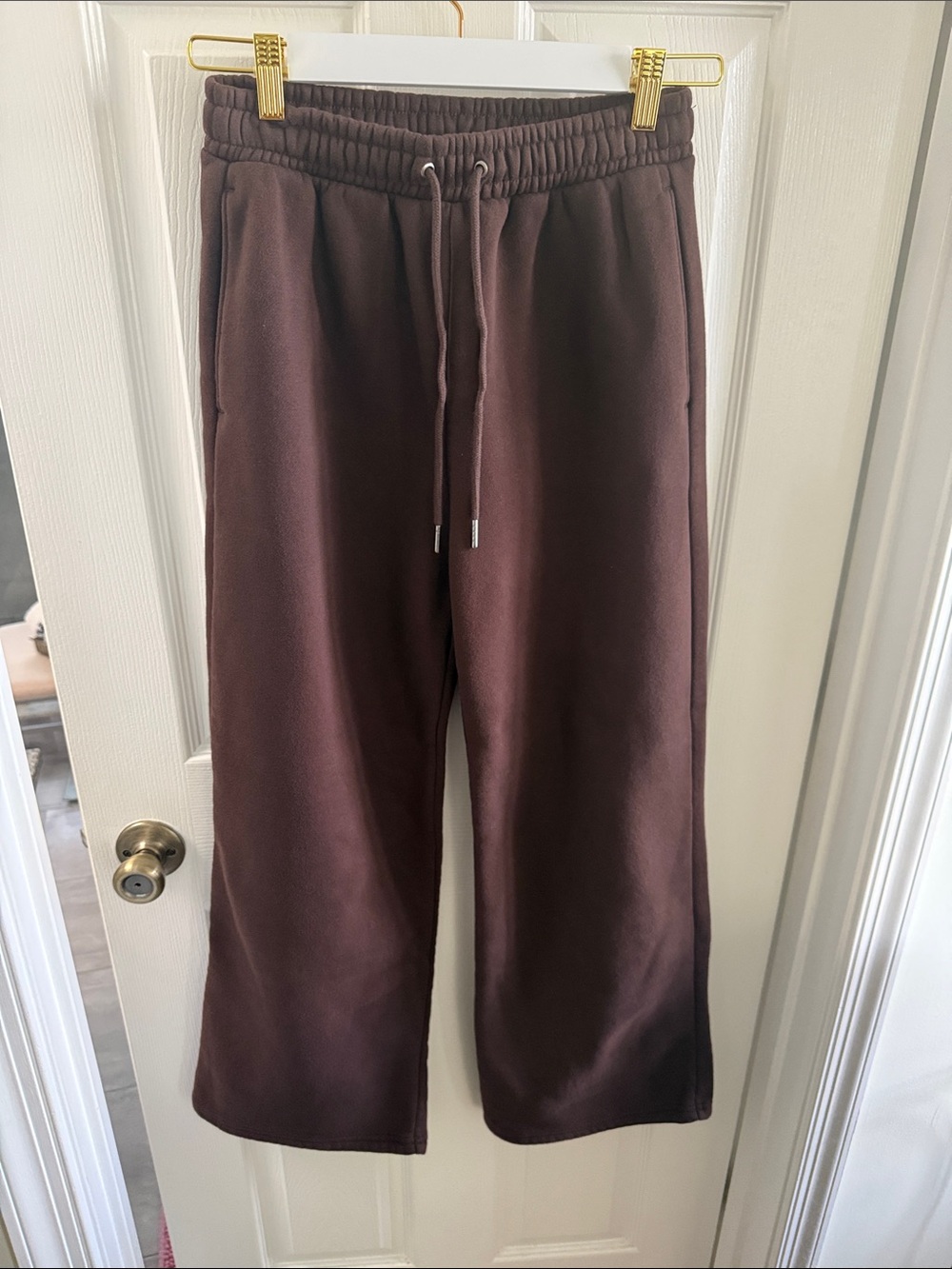ABERCROMBIE Brown Drawstring Sweatpants